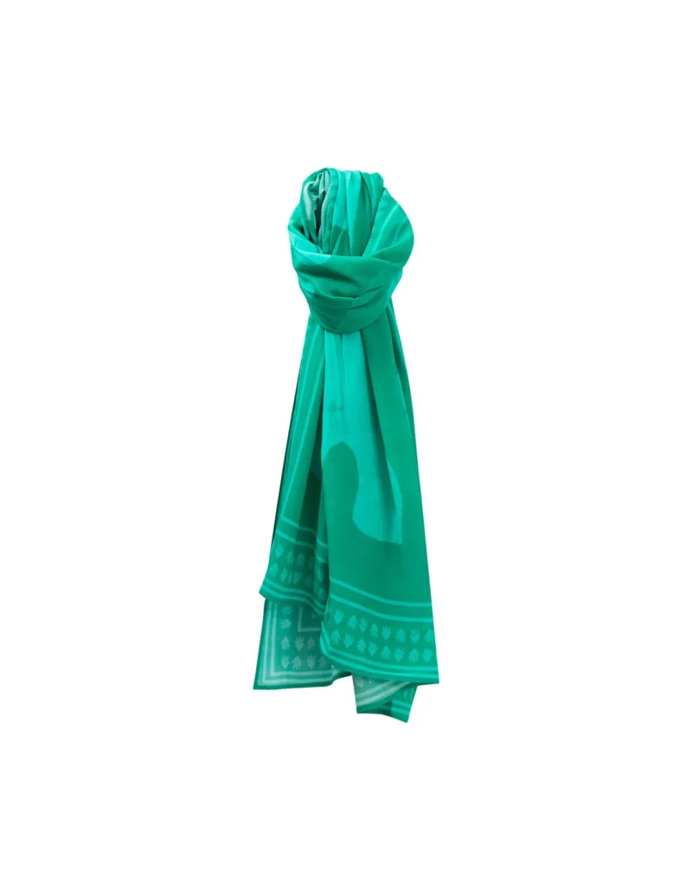 Echarpes Et Foulards^One Step Acia - Foulard Green Grass A Motif Arty Minimal