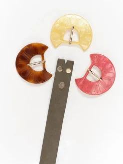 Ceintures^One Step Amal - Boucle De Ceinture Fuchsia Amovible En Resine Fantaisie