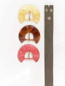 Ceintures^One Step Amal - Boucle De Ceinture Fuchsia Amovible En Resine Fantaisie