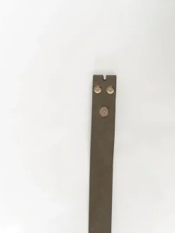 Ceintures^One Step Amor - Corps De Ceinture Kaki En Cuir Velours Certifie