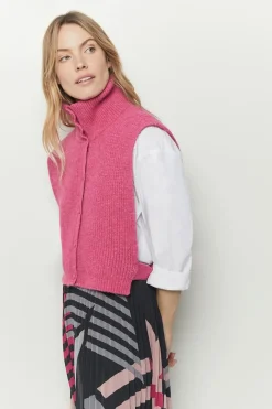 Echarpes Et Foulards^One Step Angie - Col Camionneur Fuchsia En Tricot