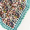 Echarpes Et Foulards^One Step Anissa - Foulard Kaki A Imprime Jungle Bigarre