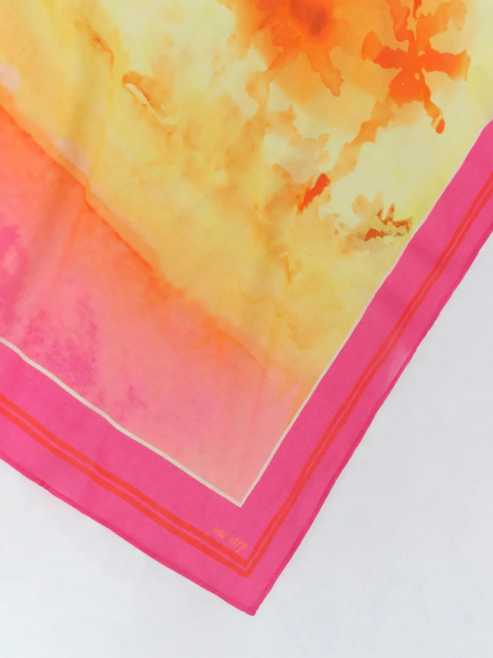 Echarpes Et Foulards^One Step Apache - Foulard Carre Mimosa A Visuel Aquarelle Lever De Soleil