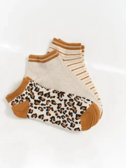 Chaussures^One Step Arny - Chaussettes Ecrues, Caramel Et Dorees