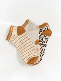 Chaussures^One Step Arny - Chaussettes Ecrues, Caramel Et Dorees