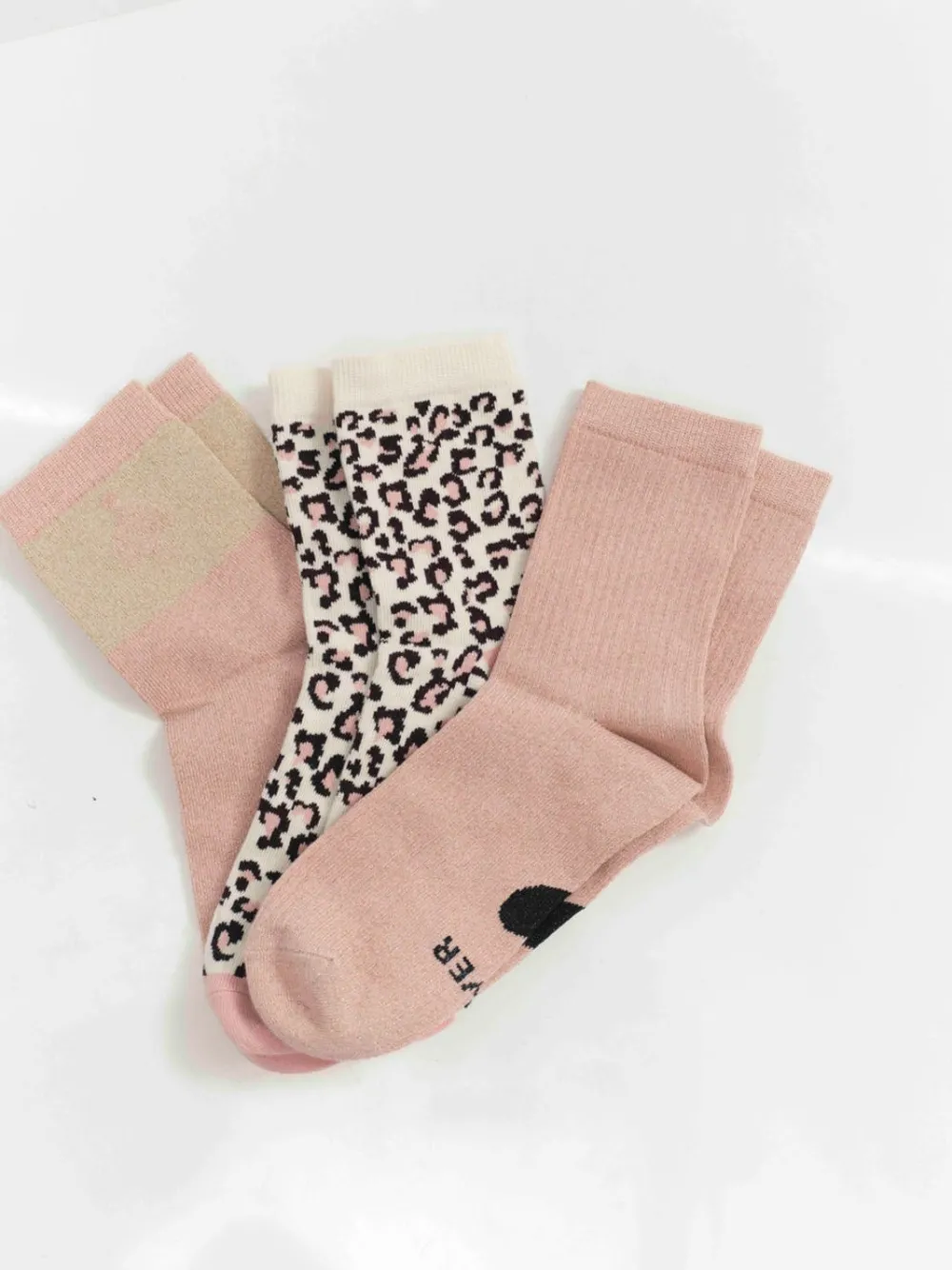 Chaussures^One Step Asta - Chaussettes Roses, Ecrues, Noires Et Dorees