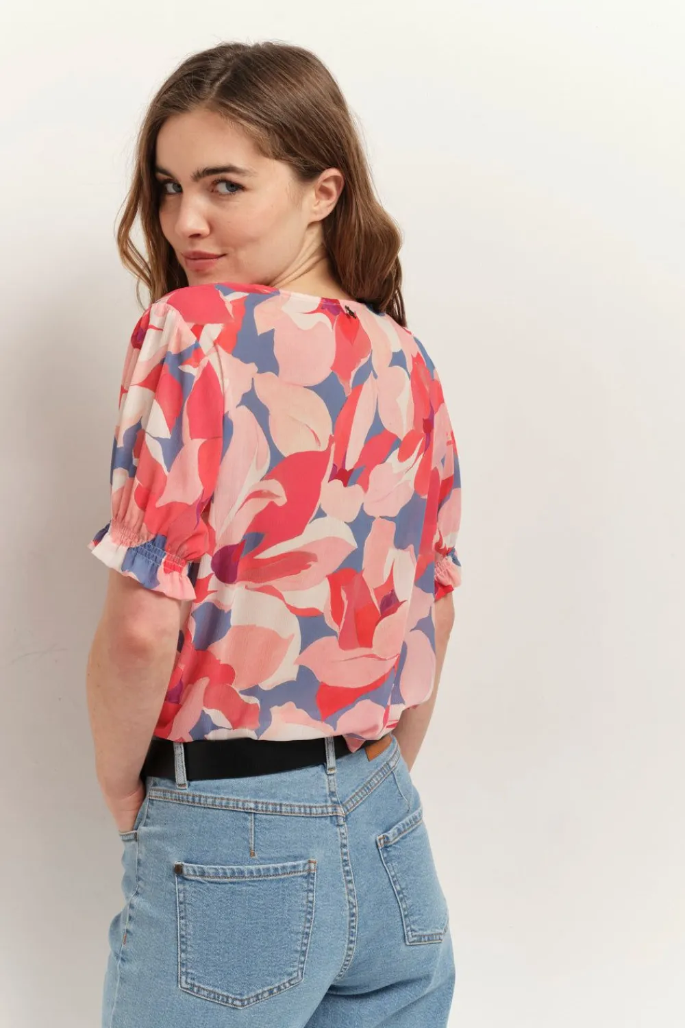 Tops & Blouses^One Step Cabala - Top Hibiscus A Imprime Maxi Camelia