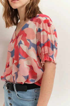 Tops & Blouses^One Step Cabala - Top Hibiscus A Imprime Maxi Camelia