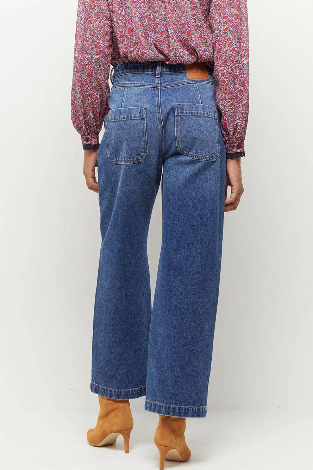 Chemises^One Step Caly - Chemise Fuchsia A Imprime Feuillage Romantique Recycle