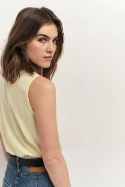 Tops & Blouses^One Step Candie - Top Mimosa A Col Collerette Et Broderies Placees