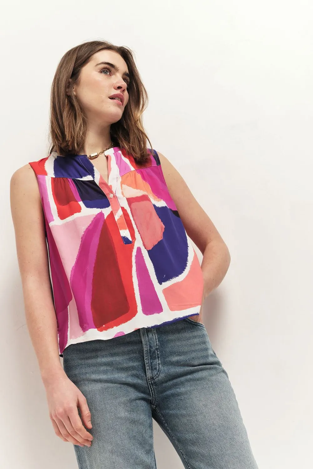 Tops & Blouses^One Step Carina - Top Orchidee Lenzing Ecovero A Imprime Aube D'Ete