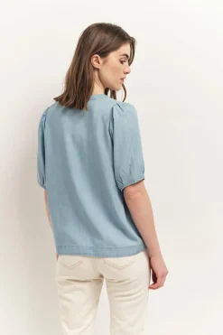 Tops & Blouses^One Step Carrys - Top Baby Blue En Lyocell®