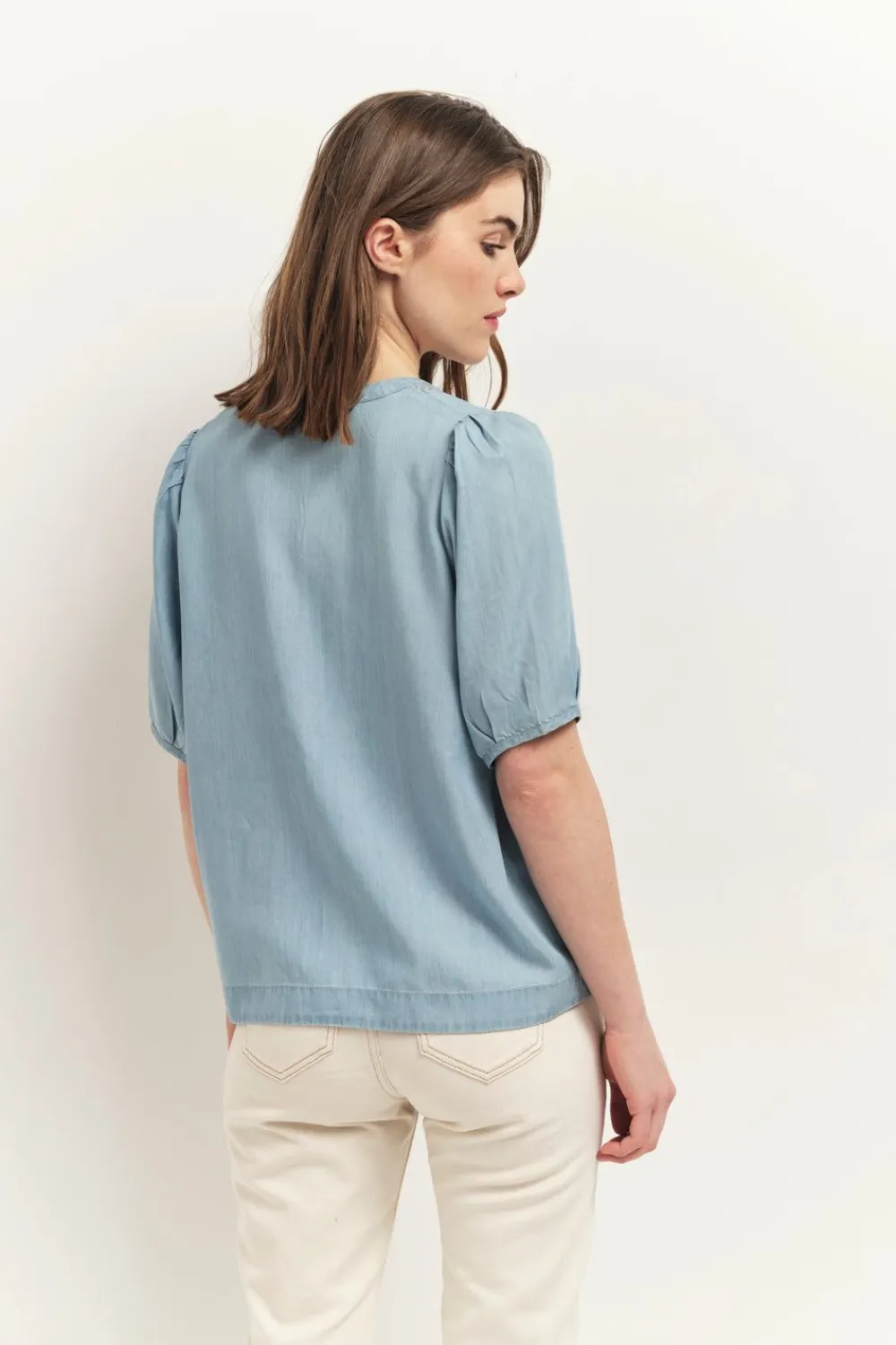 Tops & Blouses^One Step Carrys - Top Baby Blue En Lyocell®