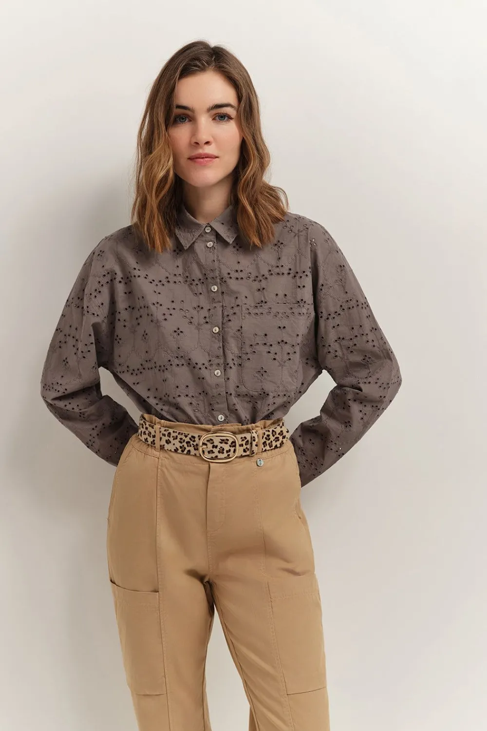 Chemises^One Step Celeste - Chemise Vetiver Broderie Anglaise