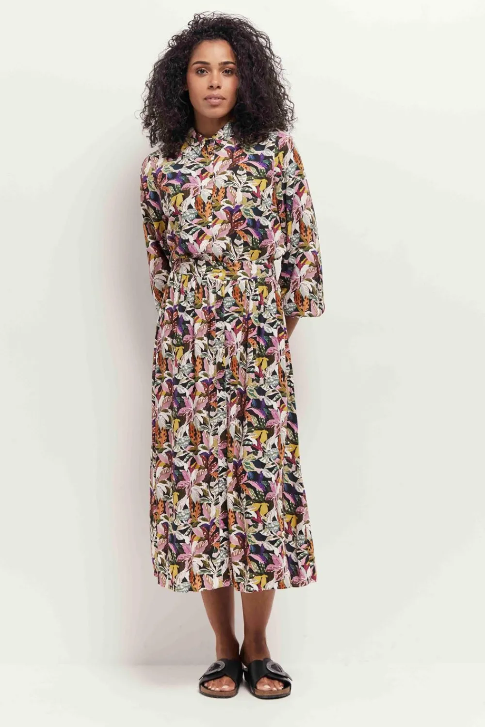 Chemises^One Step Chift - Chemise Kaki A Imprime Jungle Bigarre