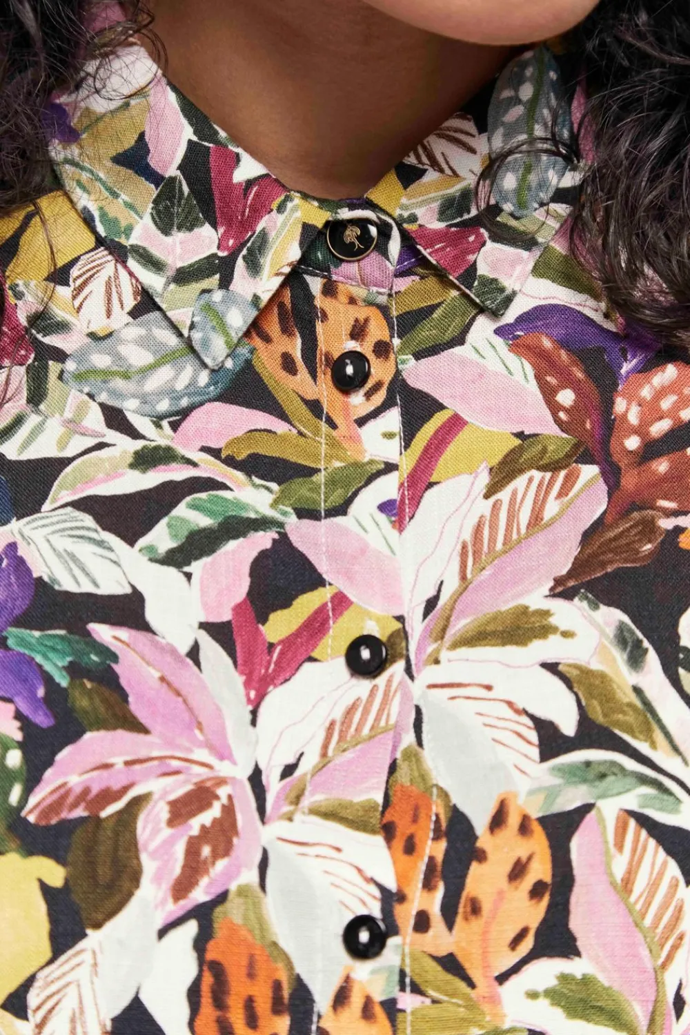Chemises^One Step Chift - Chemise Kaki A Imprime Jungle Bigarre