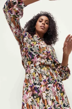 Chemises^One Step Chift - Chemise Kaki A Imprime Jungle Bigarre