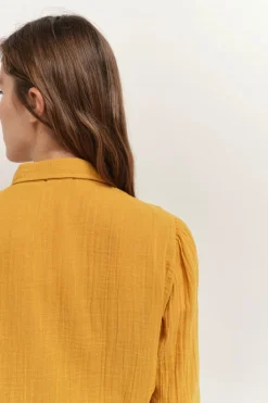 Chemises^One Step Chloe - Chemise Miel Broderies Placees