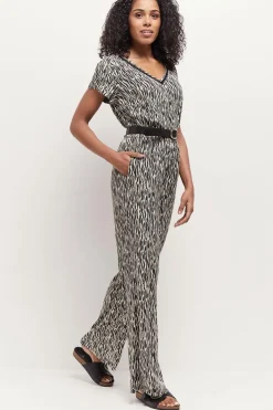 Tops & Blouses^One Step Claire - Top Beige Lenzing Ecovero A Imprime Zebre Abstrait