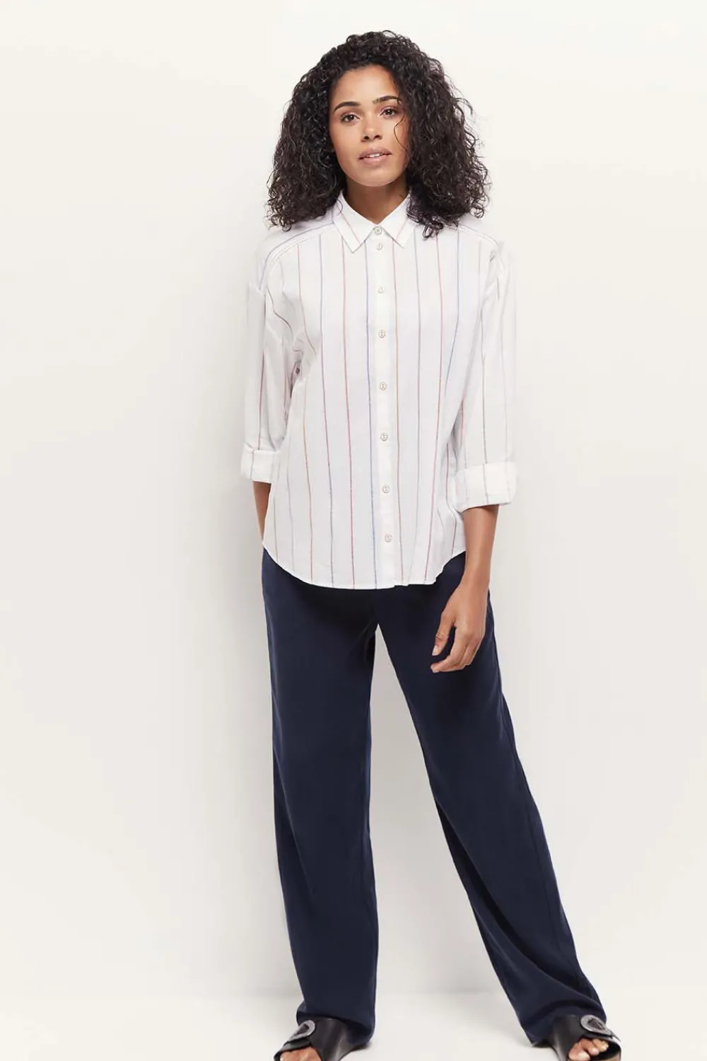 Chemises^One Step Clary - Chemise Ecrue A Rayures Couleur Fantaisie