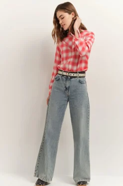 Chemises^One Step Clive - Chemise Hibiscus A Motif Carreaux