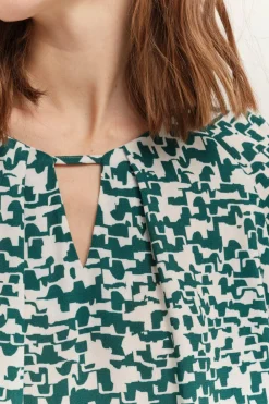 Tops & Blouses^One Step Colin - Blouse Ecrue A Imprime Ecorce Urbaine