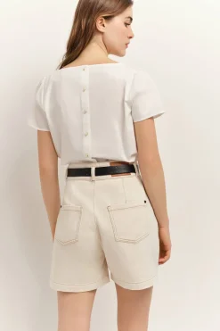 Tops & Blouses^One Step Copal - Top Ecru Ganses Dentelle