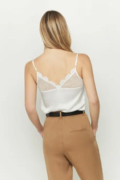 Tops & Blouses^One Step Costa - Top Ecru A Bretelles Reglables