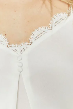 Tops & Blouses^One Step Costa - Top Ecru A Bretelles Reglables