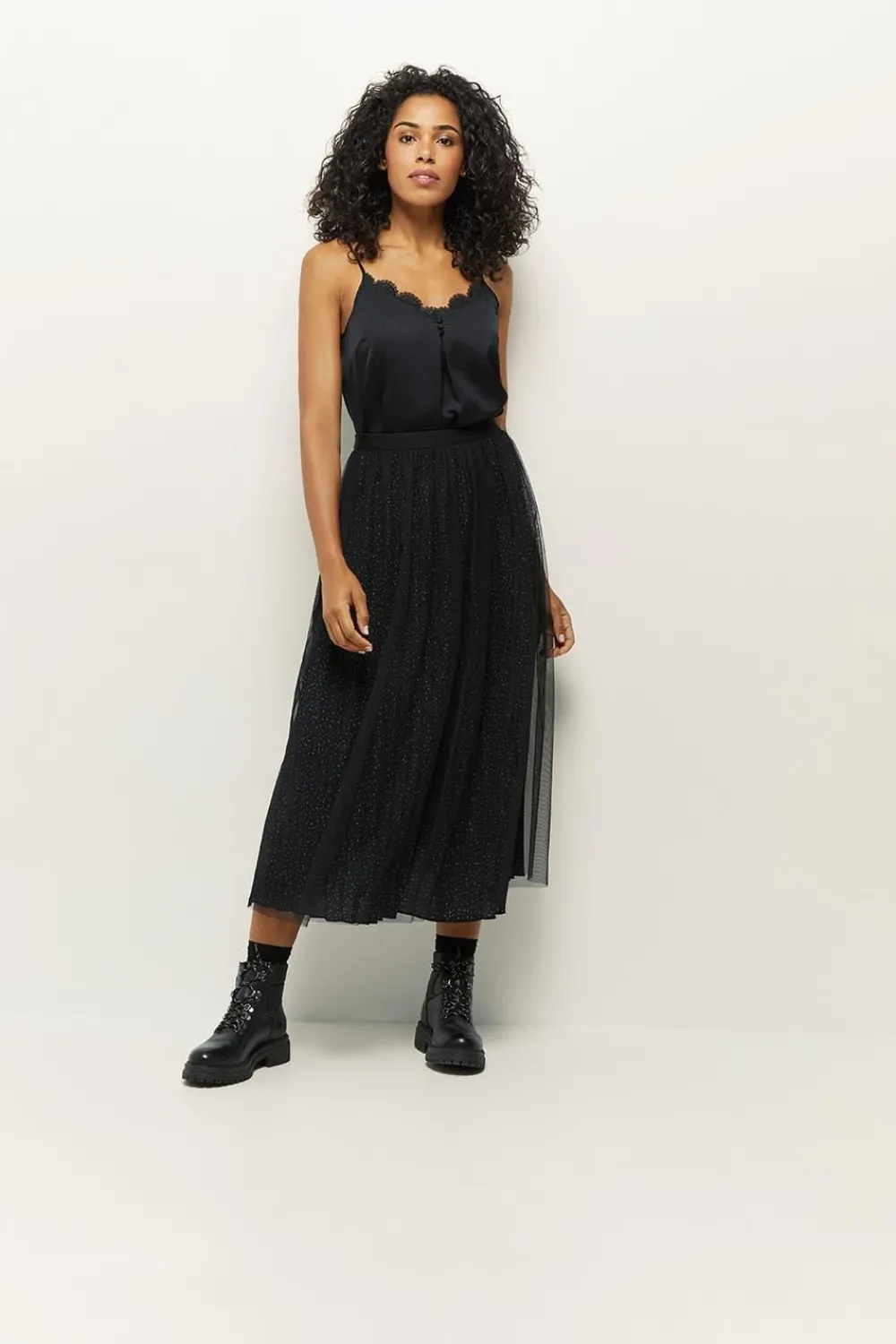 Tops & Blouses^One Step Costa - Top Noir A Bretelles Reglables