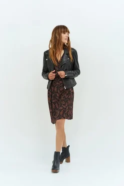 Vestes & Blousons^One Step Dean - Blouson Biker Noir En Cuir