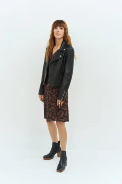 Vestes & Blousons^One Step Dean - Blouson Biker Noir En Cuir
