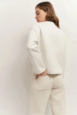 Vestes & Blousons^One Step Dicka - Blouson Ecru Matelasse