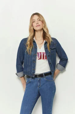 Vestes & Blousons^One Step Disco - Veste En Jean Bleu Nuage