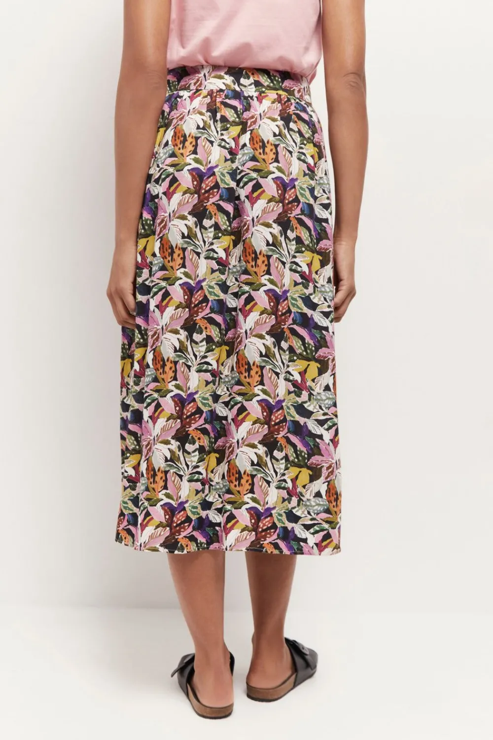 Jupes & Shorts^One Step Jamy - Jupe Midi Kaki A Imprime Jungle Bigarre