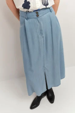 Jupes & Shorts^One Step Janet - Jupe Midi Baby Blue Lyocell®