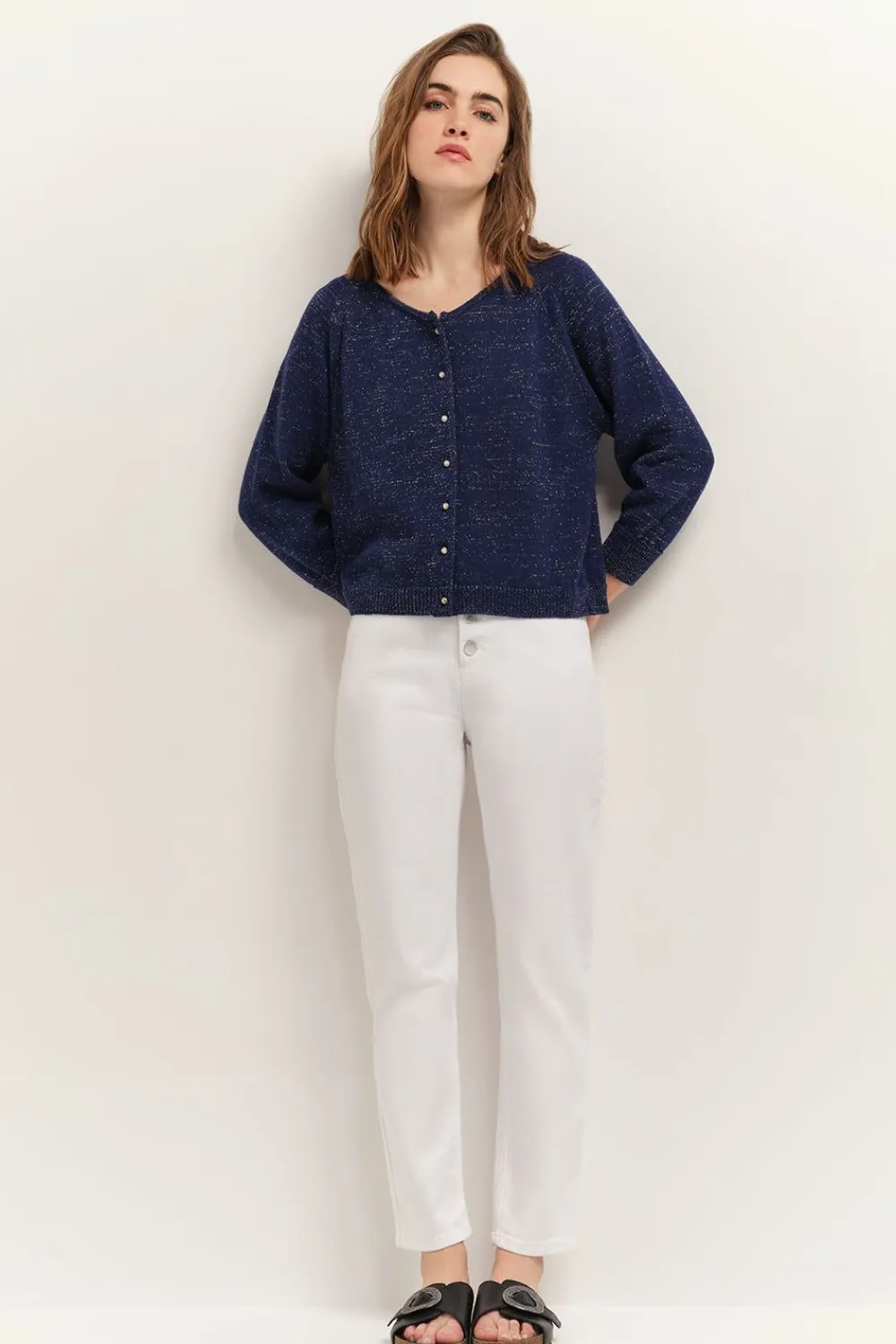 Denims & Pantalons^One Step Le Elsa - Jean Mom Blanc 7/8E Waterless