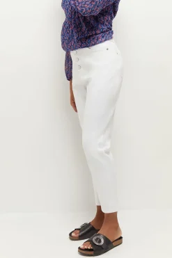 Denims & Pantalons^One Step Le Elsa - Jean Mom Blanc 7/8E Waterless