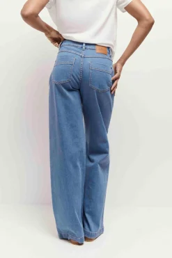 Denims & Pantalons^One Step Le Hailey - Jean Flare Baby Blue Waterless