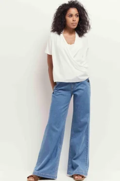 Denims & Pantalons^One Step Le Hailey - Jean Flare Baby Blue Waterless