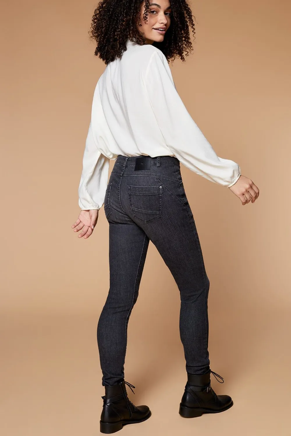 Denims & Pantalons^One Step Le Indi - Jean Slim Gris Chine 7/8Eme Effet Push Up