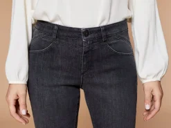 Denims & Pantalons^One Step Le Indi - Jean Slim Gris Chine 7/8Eme Effet Push Up