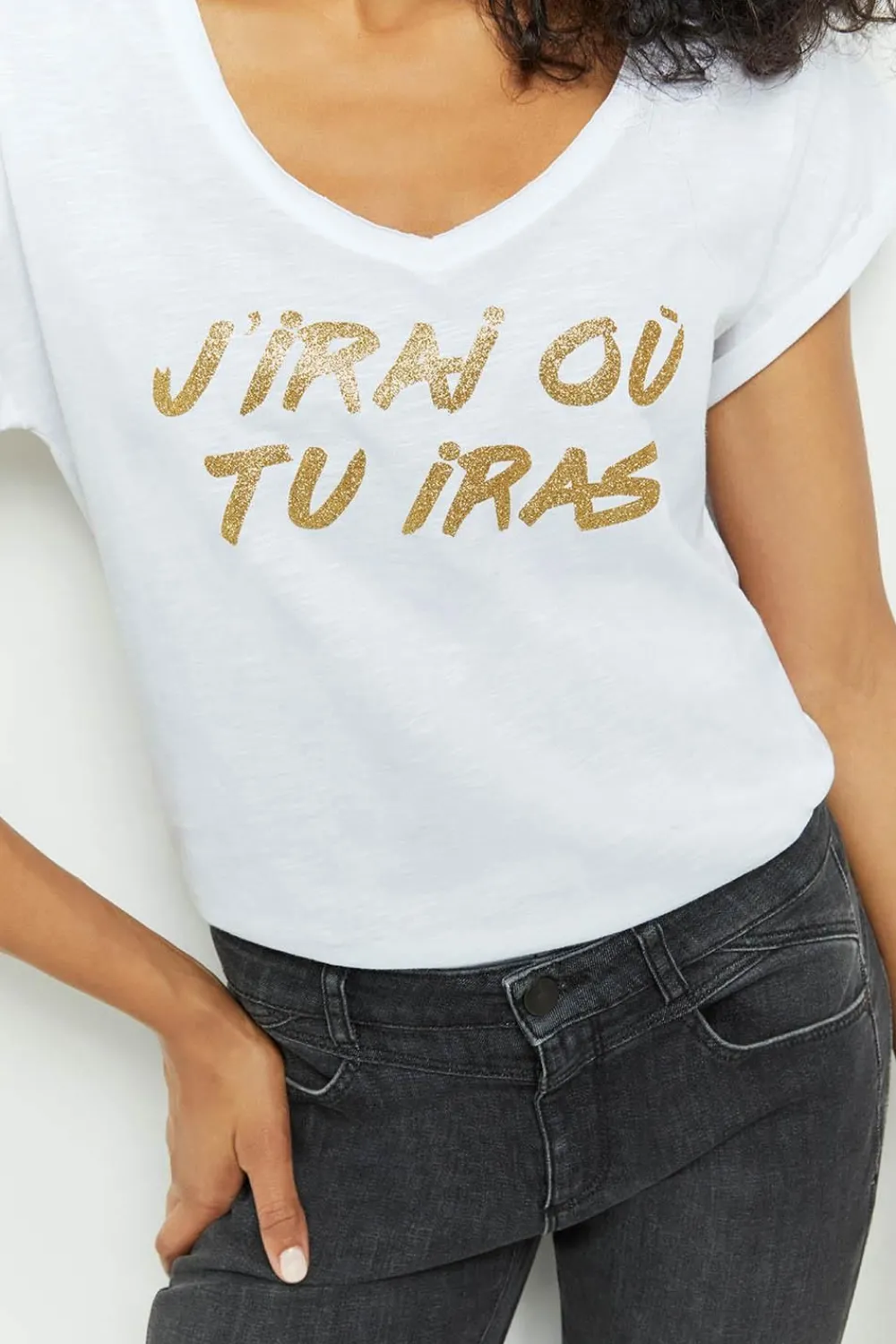 Denims & Pantalons^One Step Le Indi - Jean Slim Gris Chine 7/8Eme Effet Push Up