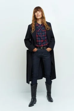 Denims & Pantalons^One Step Le Indi - Jean Slim Marine 7/8Eme Effet Push Up