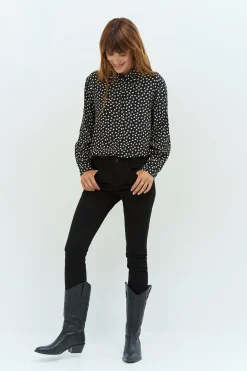 Denims & Pantalons^One Step Le Indi - Jean Slim Noir 7/8Eme Effet Push Up