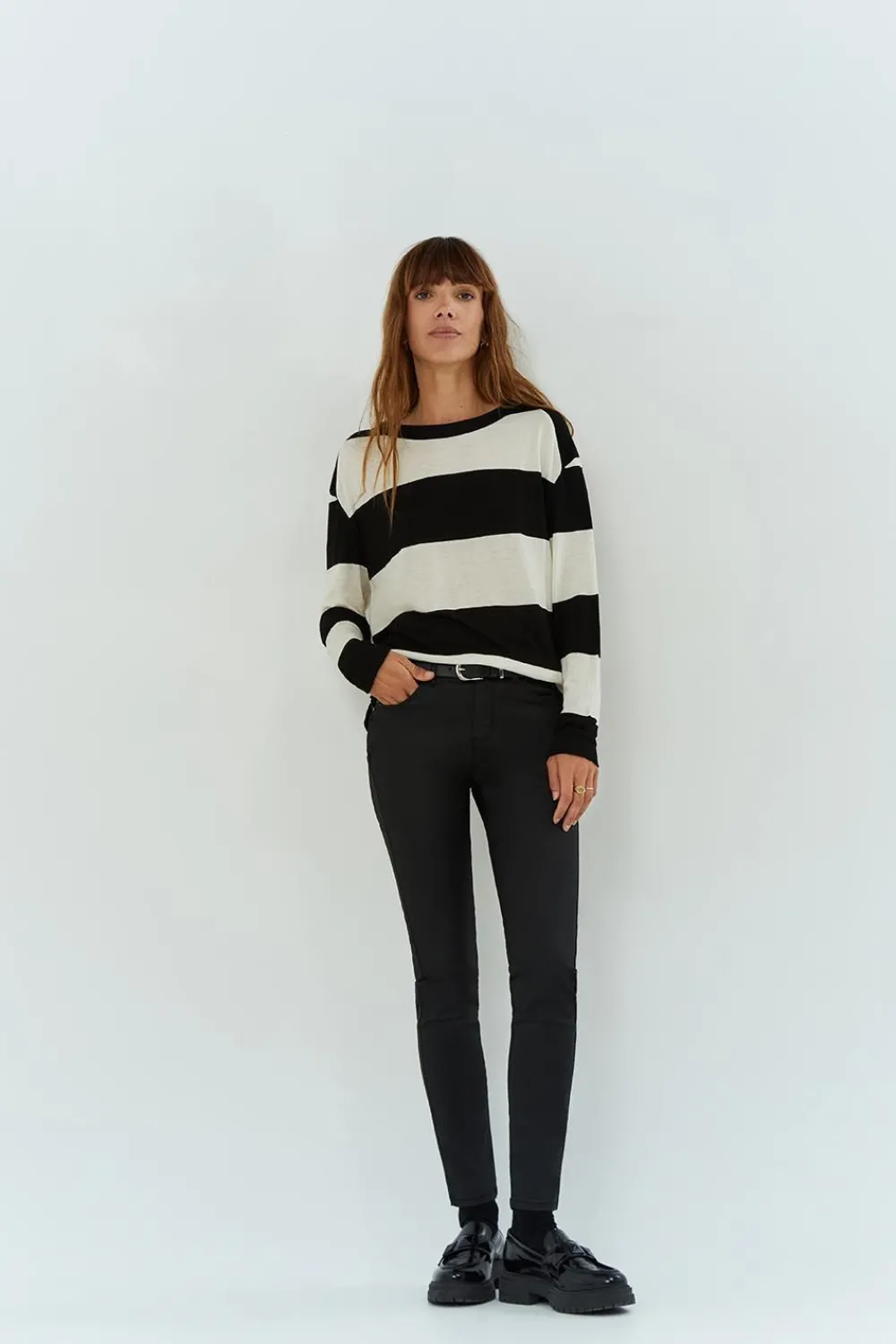 Denims & Pantalons^One Step Le Indi - Slim Push-Up Noir Enduit