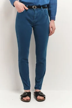 Denims & Pantalons^One Step Le Monica - Jean Slim Santorin Blue 7/8Eme En Denim Waterless