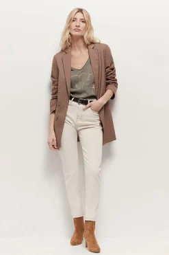 Denims & Pantalons^One Step Le Taylor - Jean Mom Ecru 7/8Eme