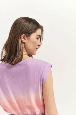 T-Shirts^One Step Mabelia - T-Shirt Glycine Maille Effet Deep Dye