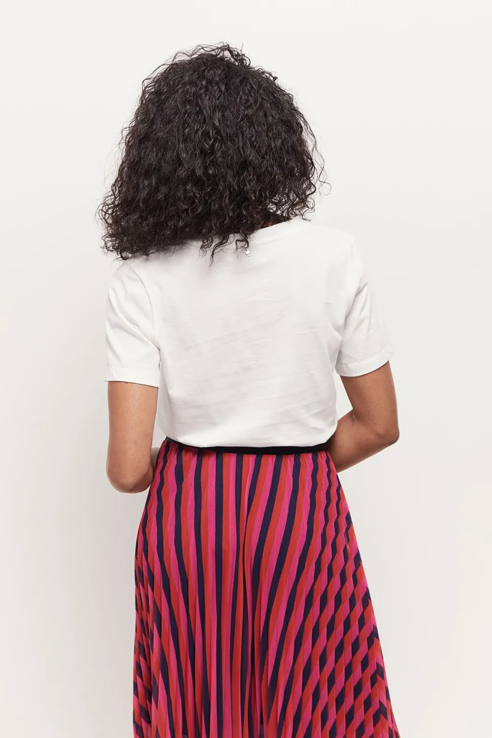 T-Shirts^One Step Madian - T-Shirt Ecru Visuel Coton Bio Danseuse Arty